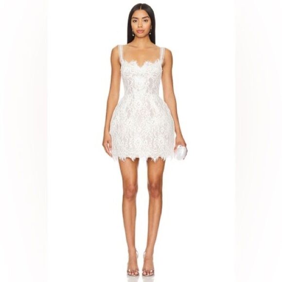 NEW BRONX AND BANCO Colette Lace Mini Dress, wedding bridal dress - Picture 4 of 16